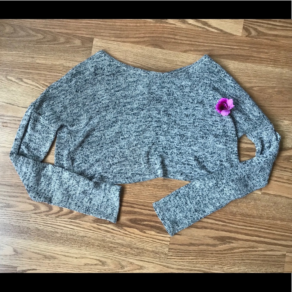 Long sleeve crop top